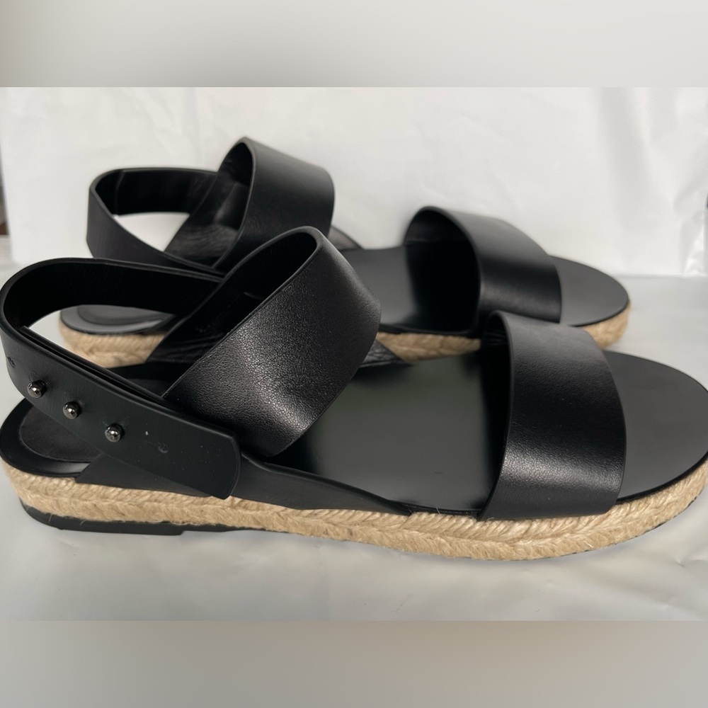 BLACK leather Sunday sandals Jenni kayne